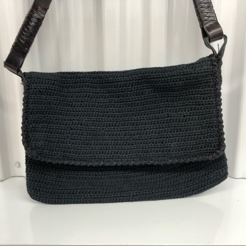 Saks Fifth Avenue Black Woven Bag